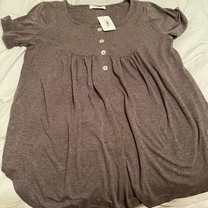 Zenana heather gray top
